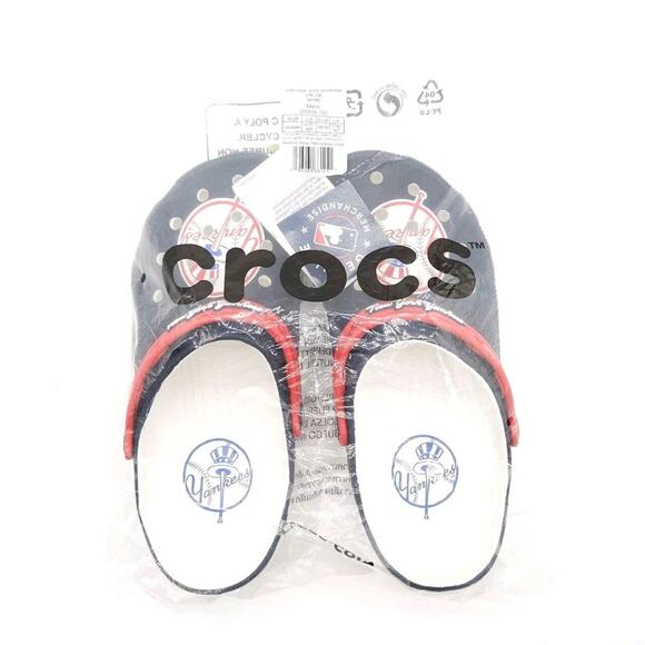 Crocs Classic (Womens 9 Mens 7) New York Yankees MLB Clogs Sandals Slip On Shoes - Picture 7 of 8